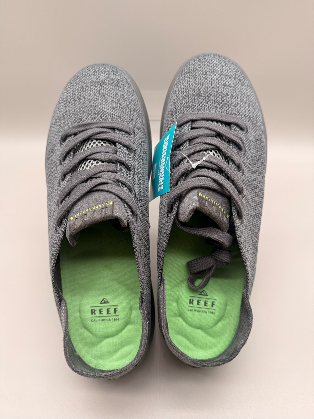 Reef Mens Swellsole Neptune Slip On Casual Shoe Collapsible Heel 10.5 Raven new